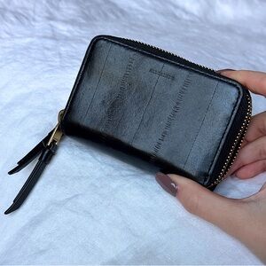 ALLSAINTS Real Genuine Black Leather Wallet
